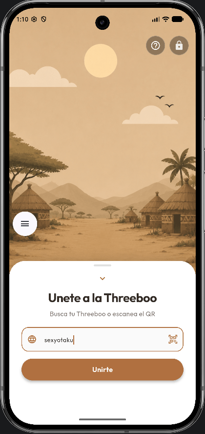 Pantalla para unirte a la Threeboo buscando SexyOtaku
